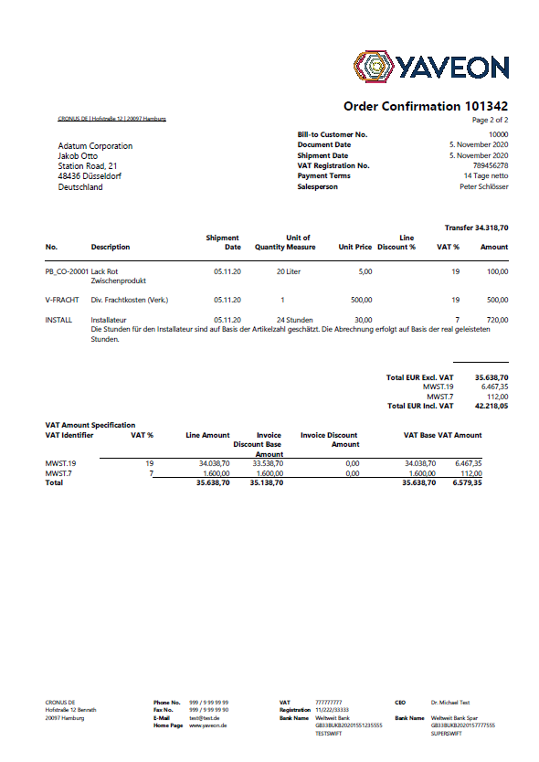 Order Confirmation SYS_BH_NOEMAIL Page 2
