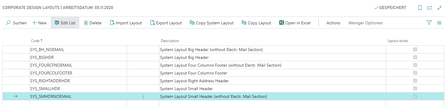 CD Systems Layout