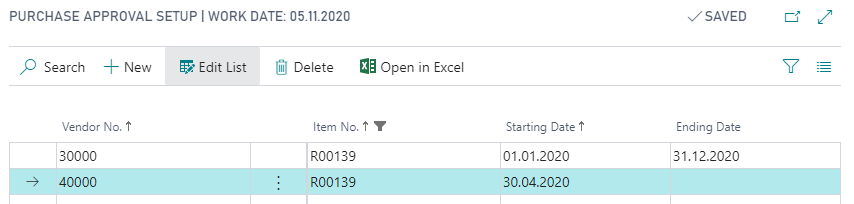 Purchase Approval Setup
