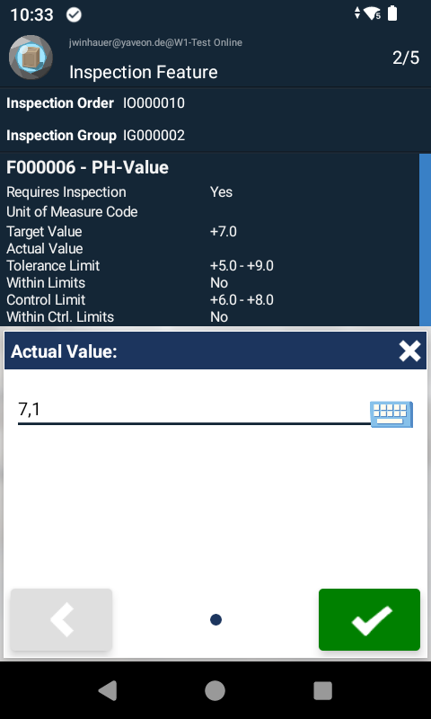 Actual Value Recording Scanner