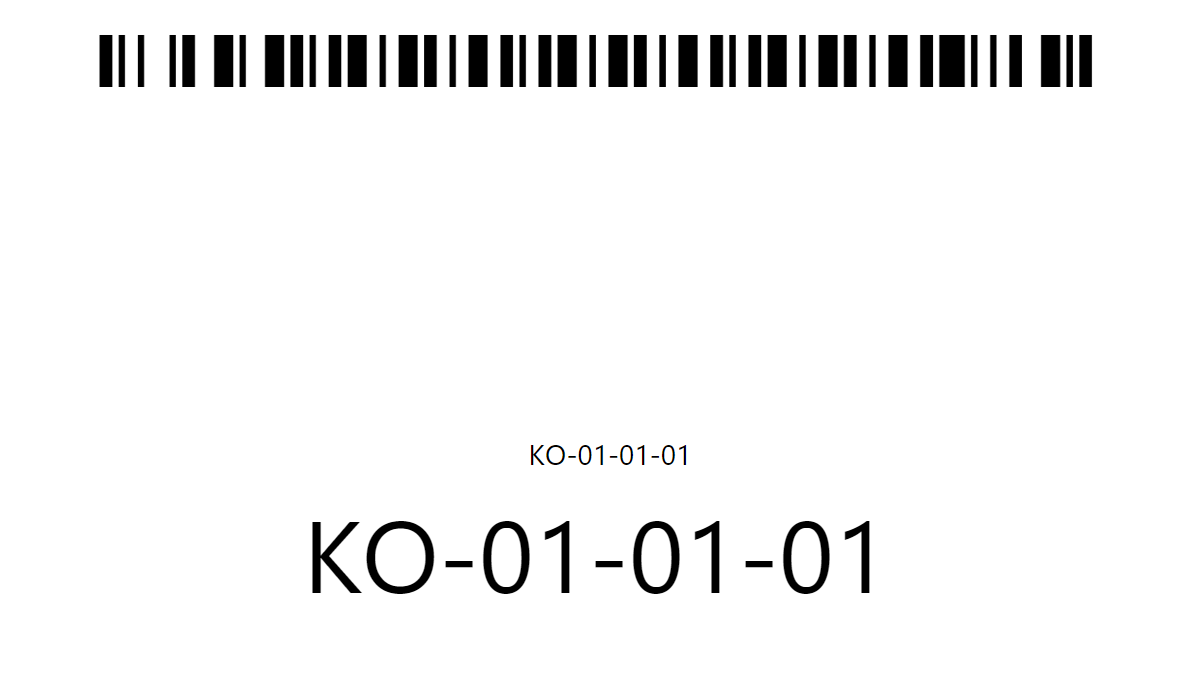 bin label