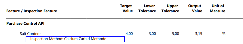 CD CoA Inspection Method