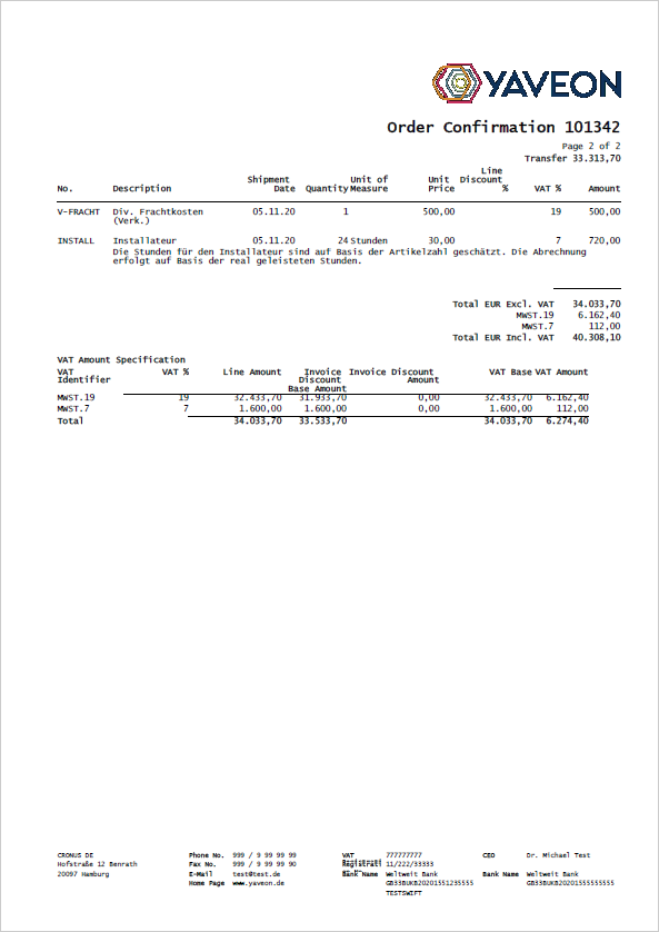 Order Confirmation SYS_SMALLHDR Page 2