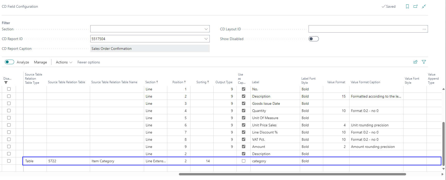 CD line extension field setup2