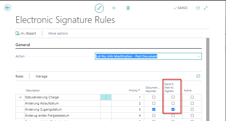 Send e-mail to signers