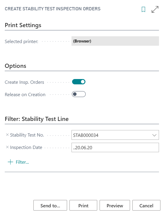Creating Stability Test Inspections